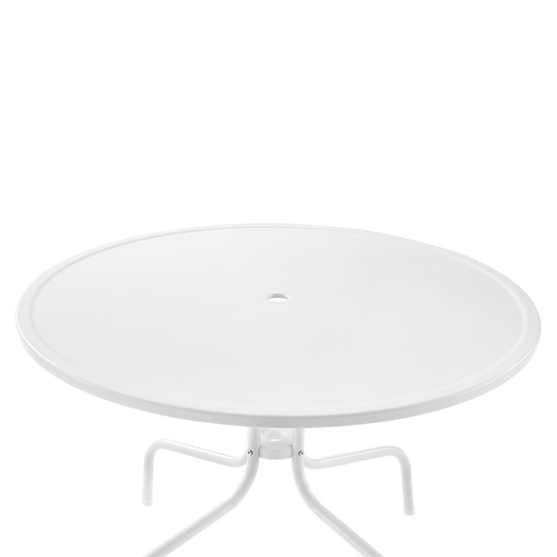 Afuera Living 5-Piece Metal Outdoor Dining Set in Pastel Pink/White