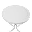 Afuera Living 3-Piece Metal Outdoor Rocking Chair Set in White