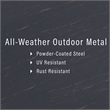 Afuera Living Metal/Polyester Outdoor Sofa in Mist Green/Oil Rubbed Bronze