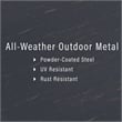 Afuera Living 4-Piece Metal/Polyester Outdoor Sofa Set in Oatmeal/Bronze