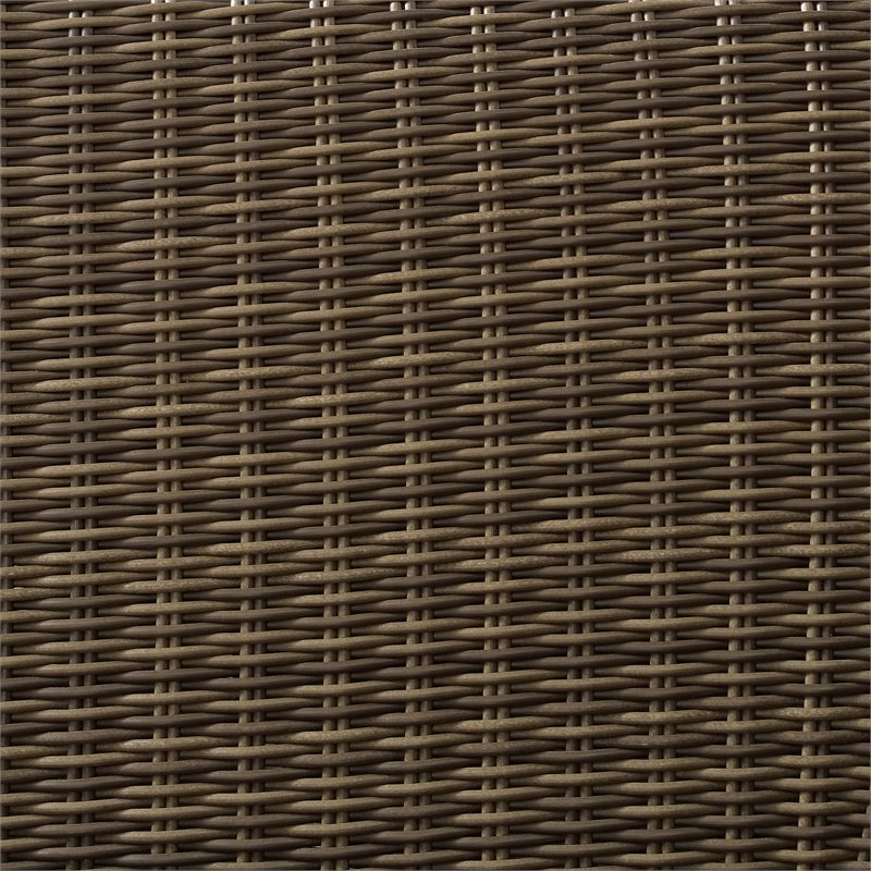 Afuera Living 5PC Wicker / Rattan & Fabric Outdoor Sectional Set in Gray/Brown