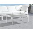 Afuera Living Contemporary Grey Wood Outdoor Patio Coffee Table