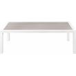 Afuera Living Contemporary Grey Wood Outdoor Patio Coffee Table