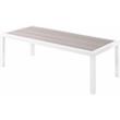 Afuera Living Contemporary Grey Wood Outdoor Patio Coffee Table