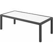 Afuera Living Contemporary White Wood Outdoor Patio Coffee Table