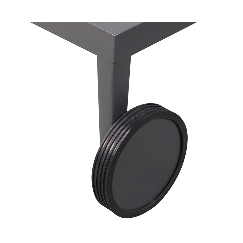 Afuera Living Contemporary Fabric Patio Mesh Chaise Lounge Chair in White