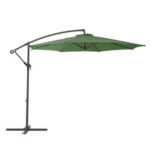 Afuera Living 9.5ft Forest Green UV Resistant Tilting Fabric Patio Umbrella