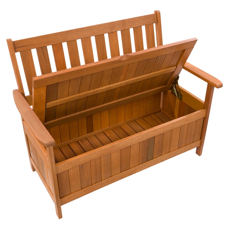 Storage Bench Lowes Wooden Benches Afuera Living Contemporary Wood