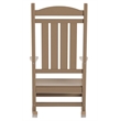 Afuera Living Traditional Classic Outdoor Porch Rocking Chair in Brown
