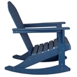 Afuera Living Traditional Plastic Outdoor Rocking Chair in Navy Blue