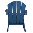 Afuera Living Traditional Plastic Outdoor Rocking Chair in Navy Blue