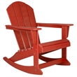 Afuera Living Traditional Plastic Outdoor Rocking Chair in Red