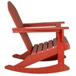 Afuera Living Traditional Plastic Outdoor Rocking Chair in Red