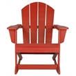 Afuera Living Traditional Plastic Outdoor Rocking Chair in Red