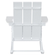 Afuera Living Modern Outdoor HDPE Plastic Adirondack Rocking Chair in Sand