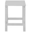 Afuera Living Portside Outdoor Poly Plastic Adirondack Side Table in White