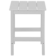 Afuera Living Portside Outdoor Poly Plastic Adirondack Side Table in White