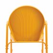 Afuera Living 2-piece Metal Outdoor Rocking Chair Set in Orange