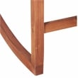 Afuera Living Outdoor Wood Patio Chevron Rocker in Brown Finish