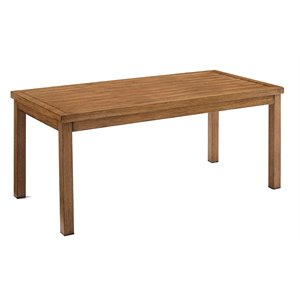 afuera living coastal metal outdoor coffee table in brown finish