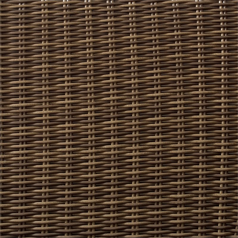 Afuera Living 4-PC Wicker / Rattan & Fabric Outdoor Sectional Set in Gray/Brown