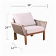 Afuera Living 4-piece Wicker Outdoor Conversation Set in Natural