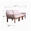 Afuera Living 4-piece Wicker Outdoor Conversation Set in Natural