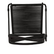 Afuera Living Metal Outdoor Rope Chairs in Black Finish (Set of 2)