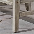 Afuera Living Outdoor Acacia Wood Club Chair in Gray (Set of 4)