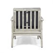 Afuera Living Outdoor Acacia Wood Club Chair in Gray (Set of 4)