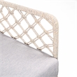 Afuera Living Modern Fabric/Rope/Metal Outdoor Lounge Chair in Natural