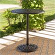 Afuera Living Modern / Contemporary Outdoor Shiny Copper Cast Aluminum Bar Table