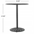 Afuera Living Modern / Contemporary Outdoor Shiny Copper Cast Aluminum Bar Table