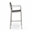 Afuera Living Modern / Contemporary Outdoor 3 Piece Grey Wicker Bar Set