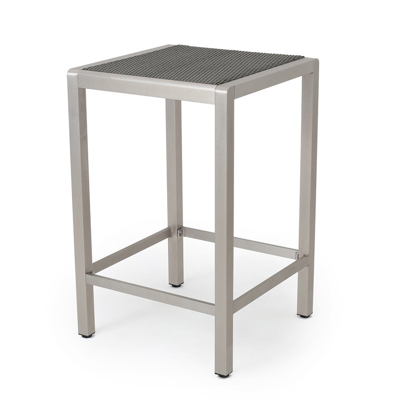 Afuera Living Modern / Contemporary Outdoor 3 Piece Grey Wicker Bar Set