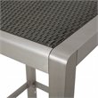 Afuera Living Modern / Contemporary Outdoor 3 Piece Grey Wicker Bar Set