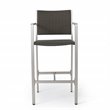 Afuera Living Modern / Contemporary Outdoor 3 Piece Grey Wicker Bar Set