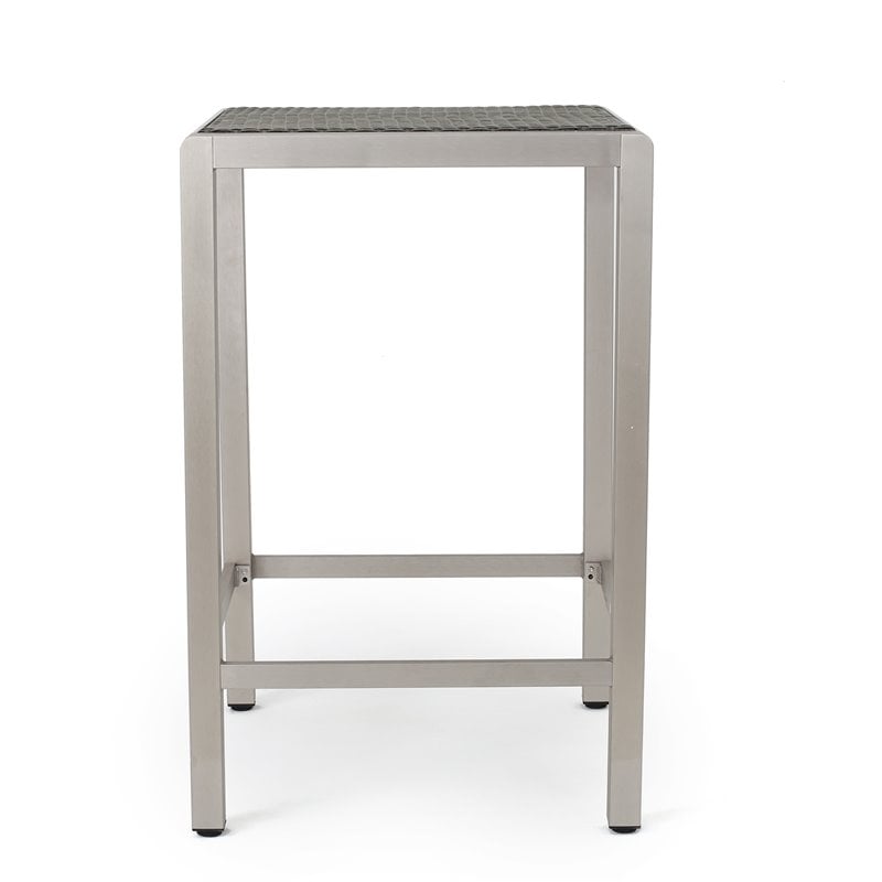 Afuera Living Modern / Contemporary Outdoor 3 Piece Grey Wicker Bar Set
