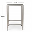 Afuera Living Modern / Contemporary Outdoor 3 Piece Grey Wicker Bar Set