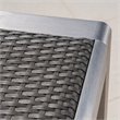 Afuera Living Modern / Contemporary Outdoor 3 Piece Grey Wicker Bar Set