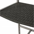 Afuera Living Modern / Contemporary Outdoor 3 Piece Grey Wicker Bar Set
