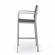 Afuera Living Modern / Contemporary Outdoor 3 Piece Grey Wicker Bar Set