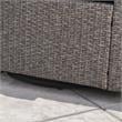 Afuera Living Outdoor 4 Pc Mixed Black Club Chair Set w/ Firepit