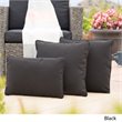 Afuera Living Outdoor Water Resistant Pillow in Black (Set of 3)