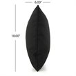 Afuera Living Outdoor Water Resistant Pillow in Black (Set of 3)