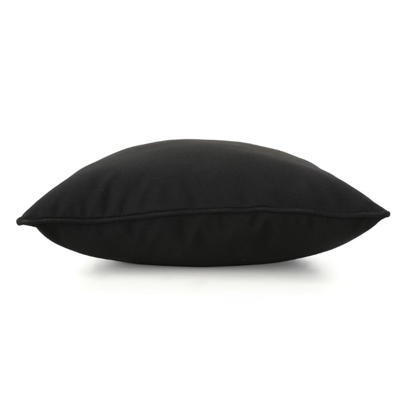 Afuera Living Outdoor Water Resistant Pillow in Black (Set of 3)