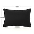 Afuera Living Outdoor Water Resistant Pillow in Black (Set of 3)