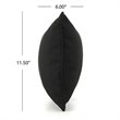 Afuera Living Outdoor Water Resistant Pillow in Black (Set of 3)