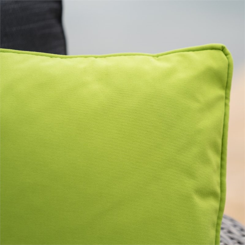 Afuera Living Outdoor Water Resistant Pillow in Green (Set of 3)