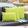 Afuera Living Outdoor Water Resistant Pillow in Green (Set of 3)